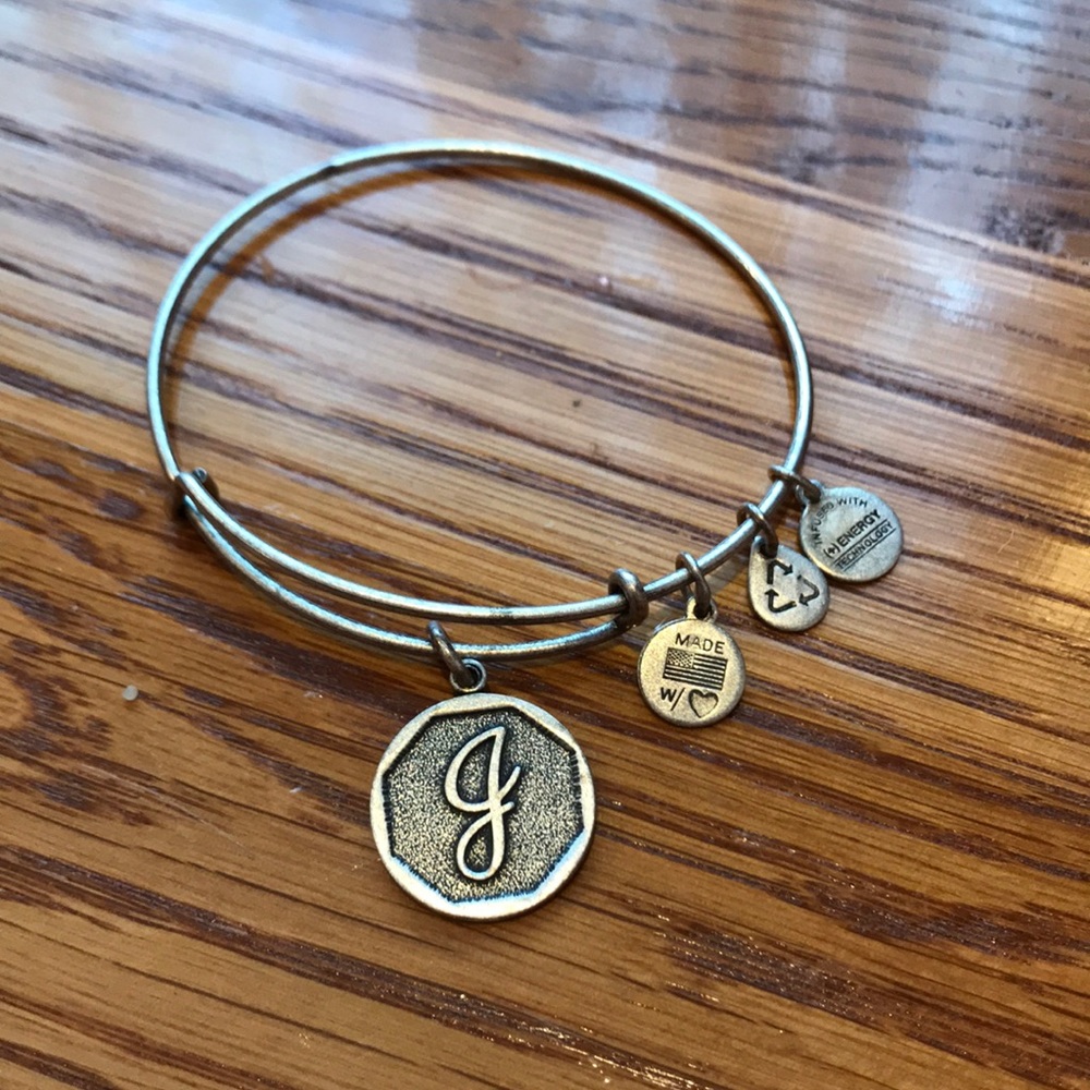 Letter J Alex and Ani Bracelet